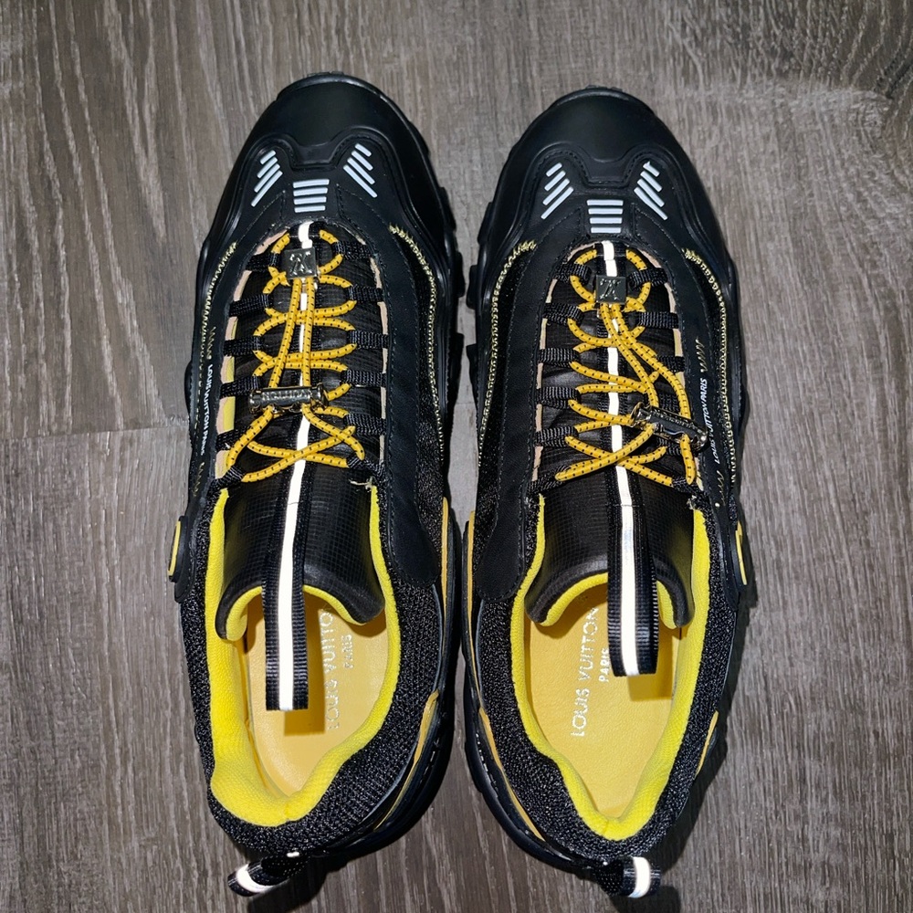 Women's Sneakers in Black and Yellow